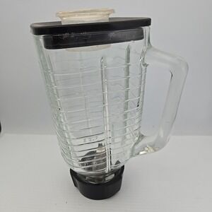 Vintage Osterizer Classic 8 Glass Pitcher 1960's 5 Cup Square top